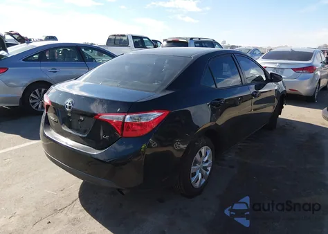2014 Toyota Corolla Le z USA, uszkodzony, nr VIN 5YFBURHE9EP138277